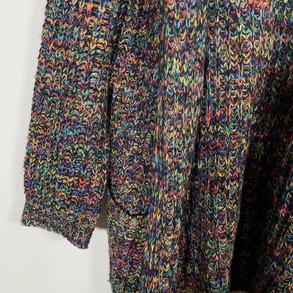 EUC Dreamers hooded open multi-coloured cardigan. Sz M - Picture 3 of 5